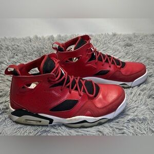 Nike Mens Air Jordan Flight Club 91  Red Basketball Shoes Sneakers 8